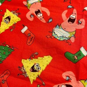 SpongeBob SquarePants Holiday Fabric Remnant